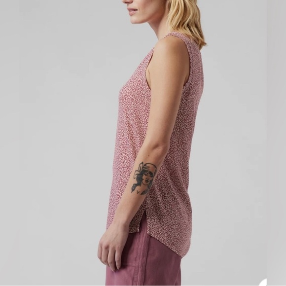 Athleta Breezy Cheetah Print Loose Fit Tank Top - Picture 6 of 7